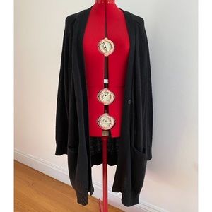 G-Star Raw Long Oversized Black Cardigan Sweater